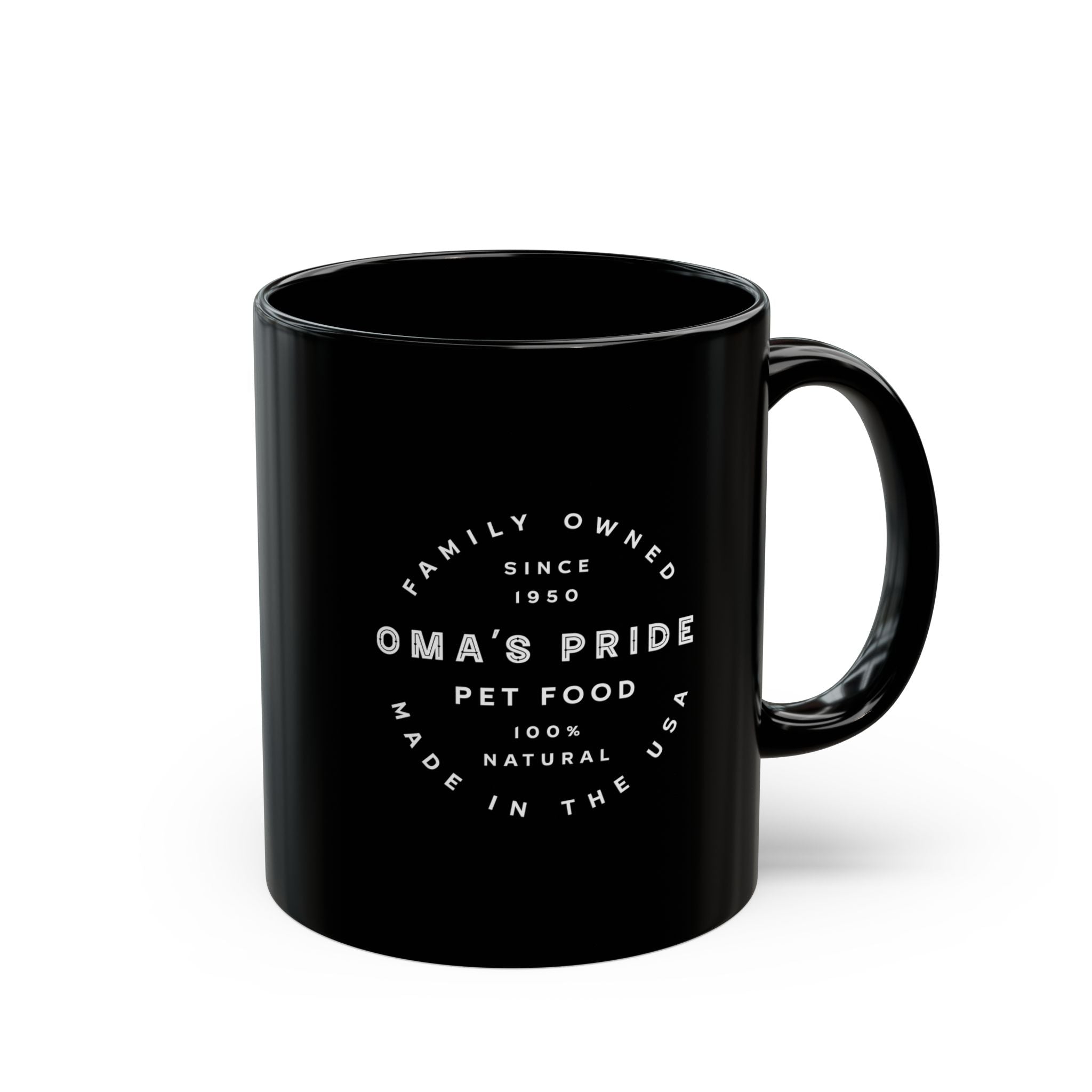 Oma's Pride 11 oz. Black Coffee Mug